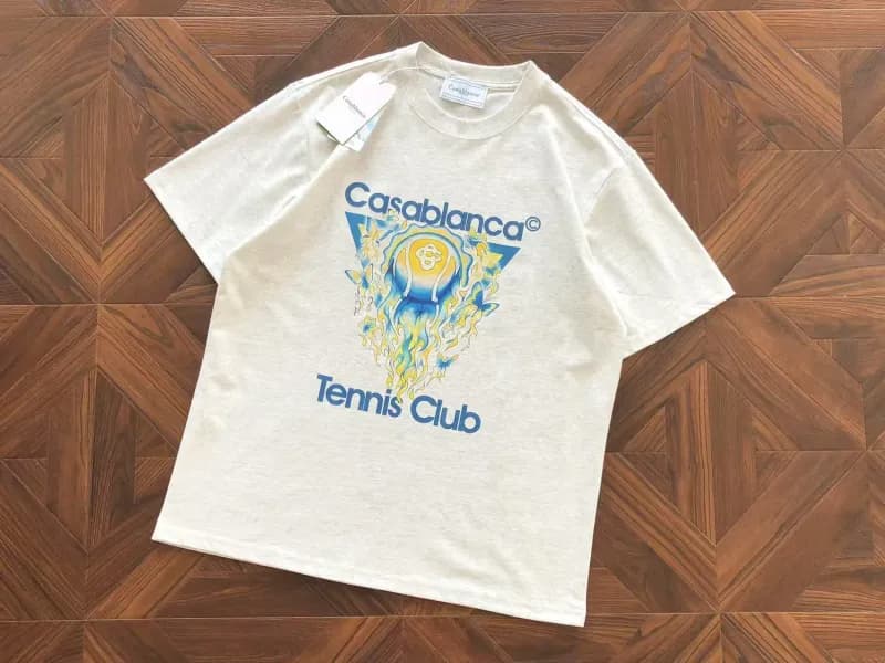 Casablanca Tennis Club Tee Flame Graphic