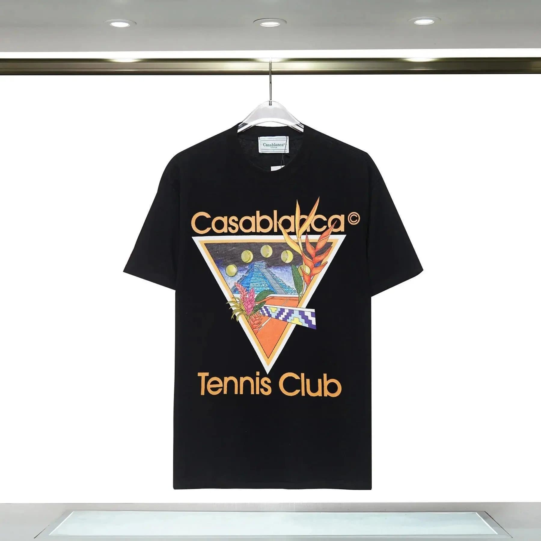 Casablanca Tennis Club Tee Triangle Print