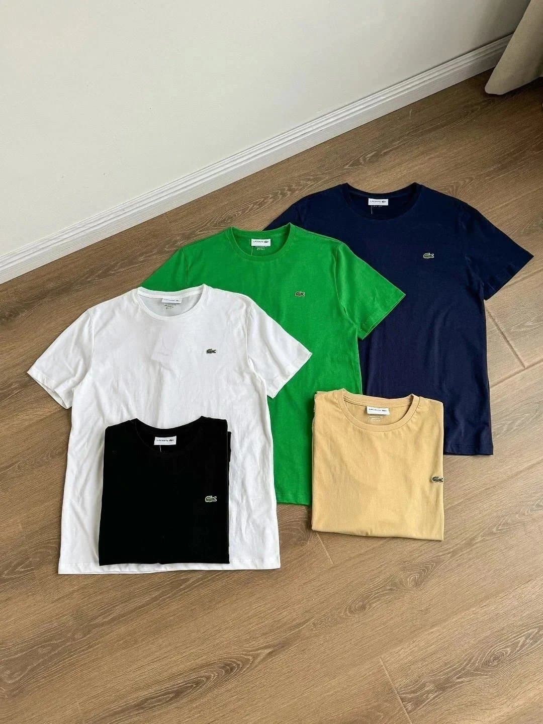 Lacoste Classic Logo Tee Big Croc — 白色