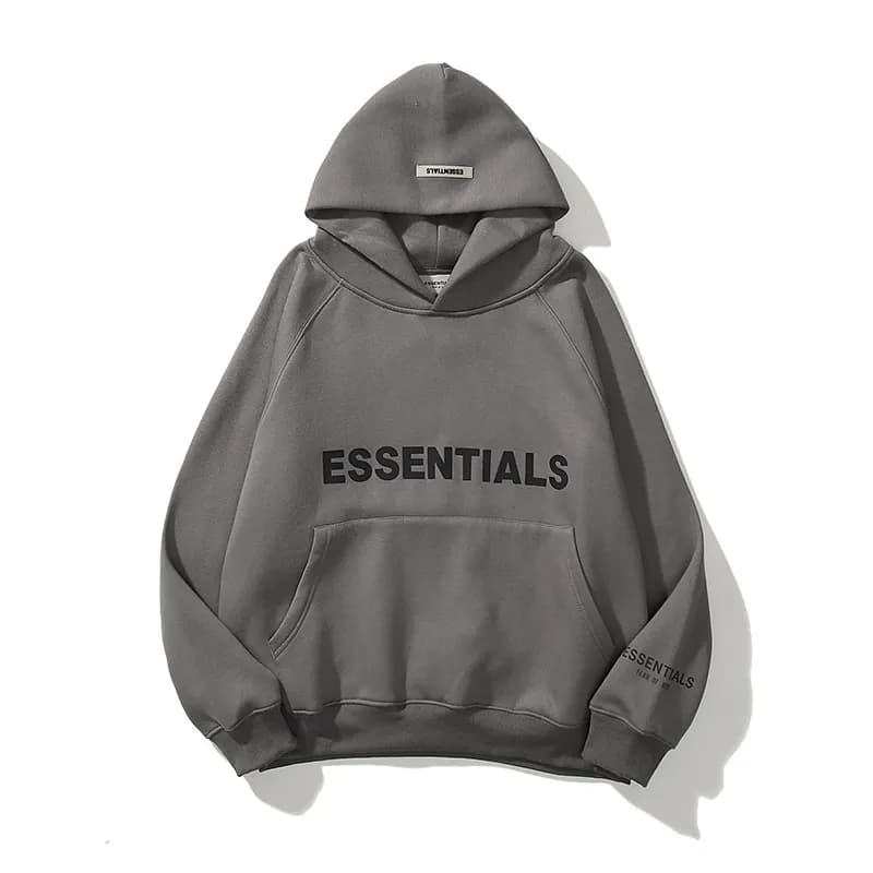 Fear of God Essentials Essentials Hoodie Logo Print — 1 深灰色