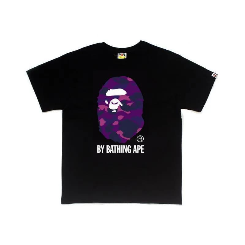 BAPE Ape Head Tee Purple Camo Ape Head