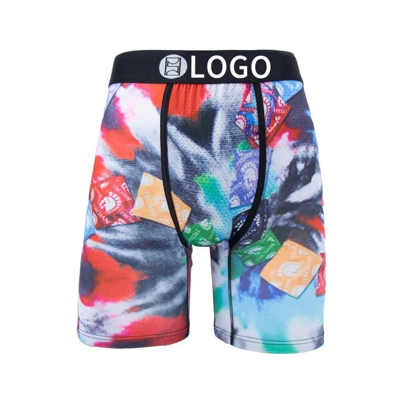 Boxer Briefs Tie-Dye Trojan Print