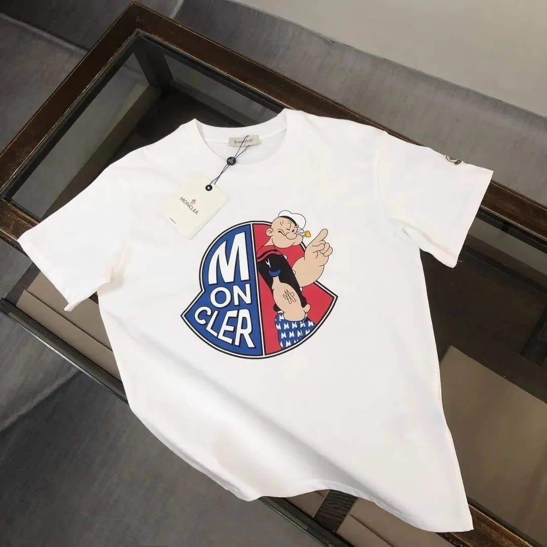 Moncler Logo Patch T-Shirt Heather Grey — cp-13