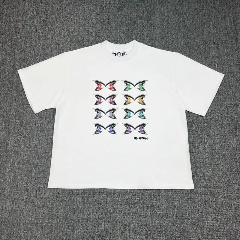 Sp5der Mesh Tee Logo Print — 207白