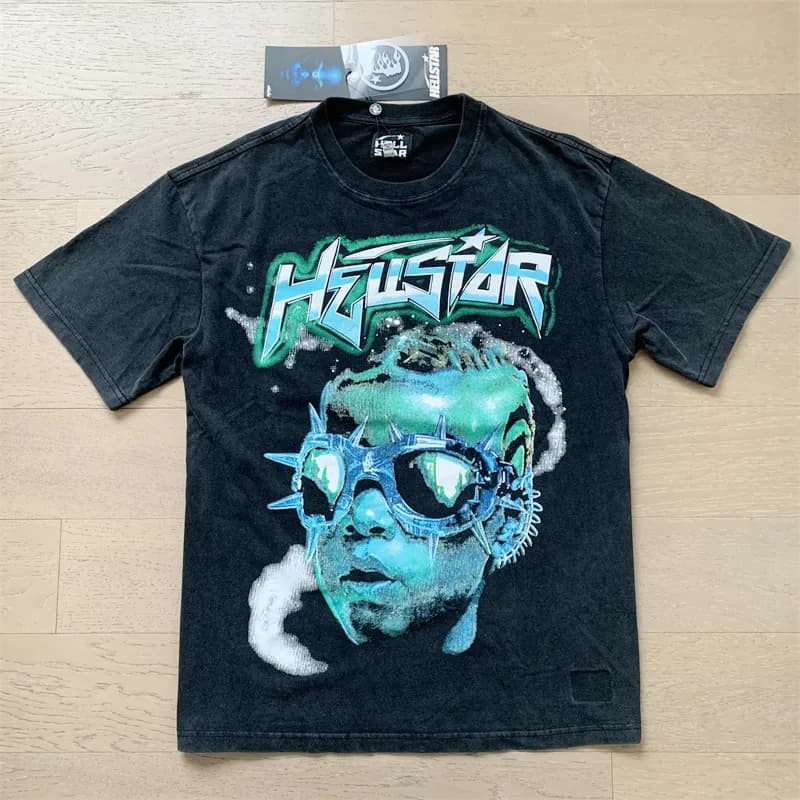 Hellstar Graphic Tee Spiked Goggles Print