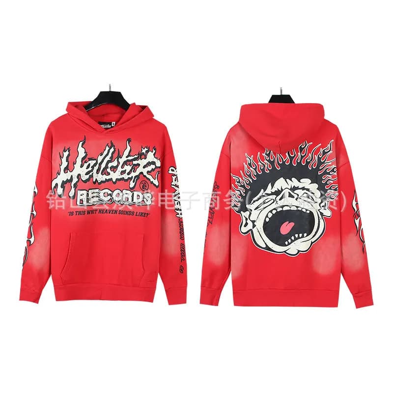 Hellstar Hooded Sweatshirt Skull Graphic Distressed — 优质布◆地狱之星14
