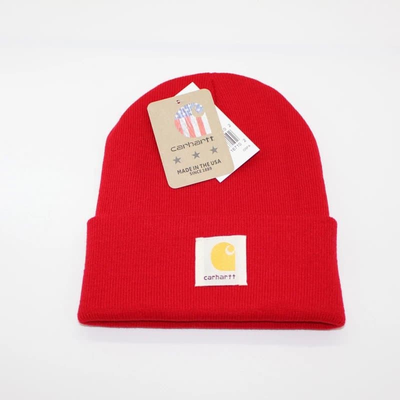 Carhartt Beanie Logo Patch — 均码 · 红色