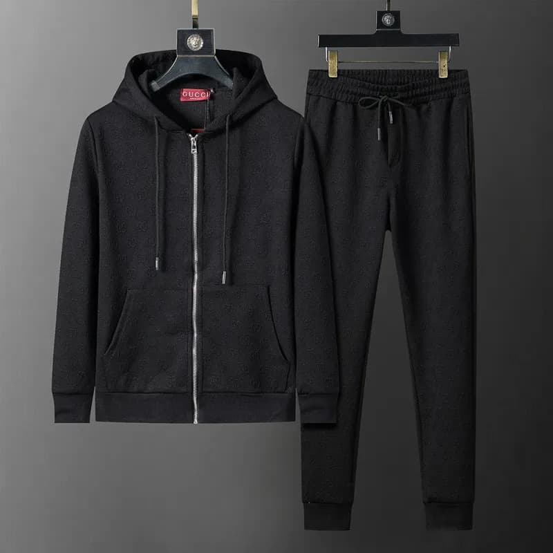 Gucci Hoodie and Joggers Set Monogram-Textured