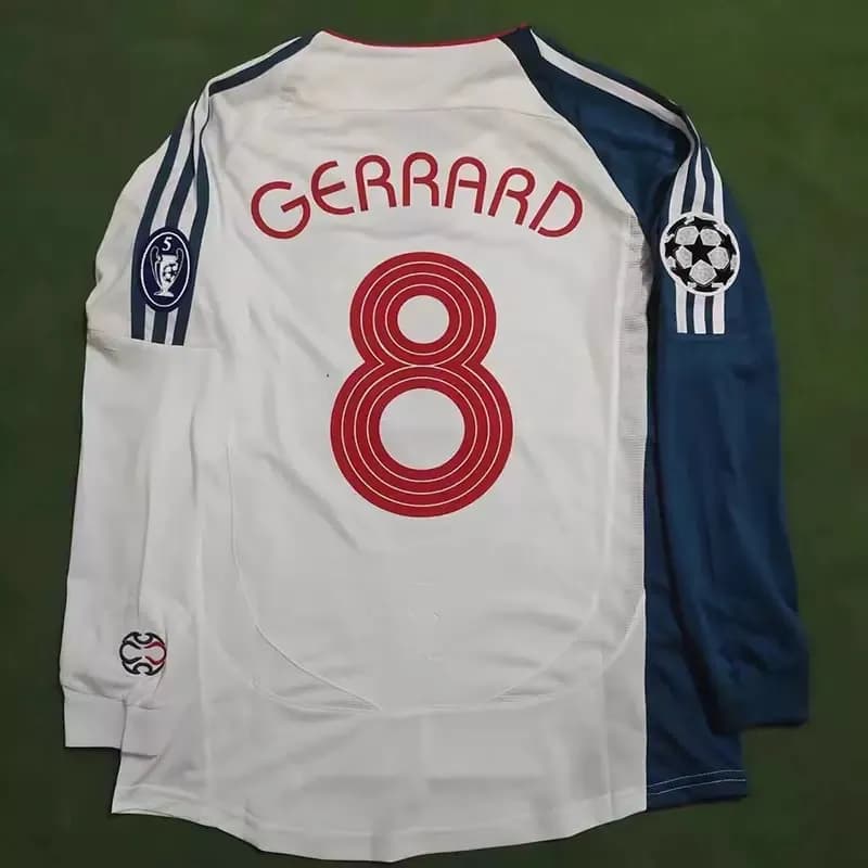 Adidas Long-Sleeve Football Jersey Gerrard #8 UEFA Champions League