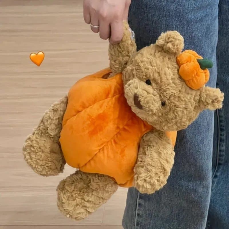 Labubu Bashful Bear Batman Hooded — 南瓜熊36cm · 赠3b防尘袋