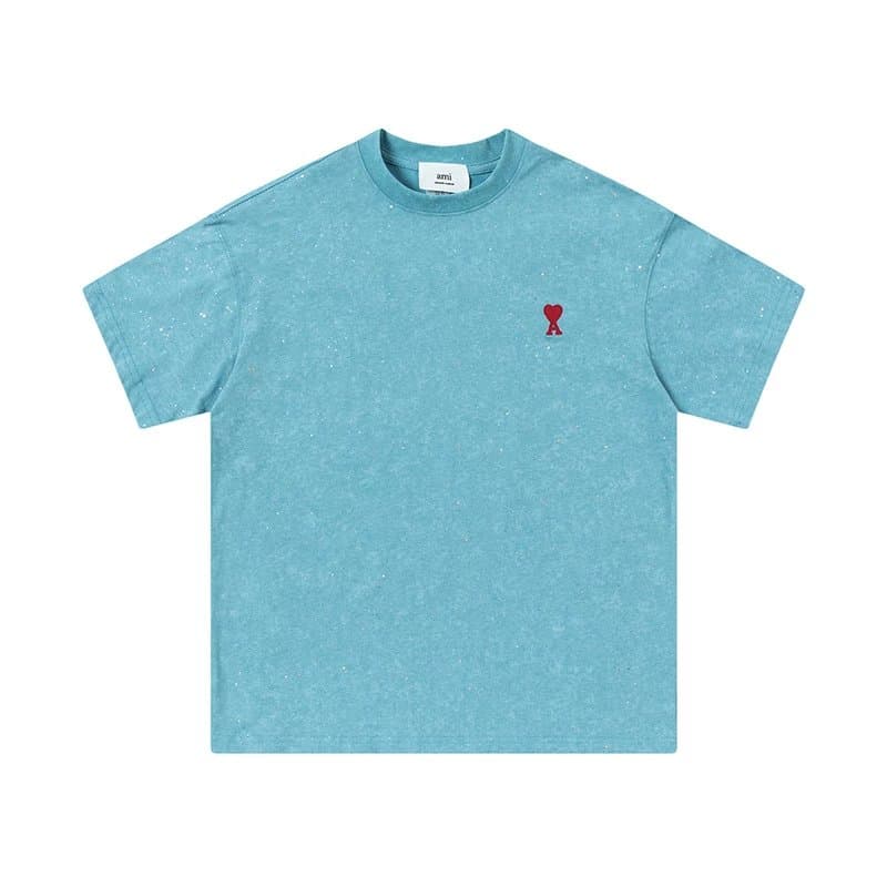 Amiri Heart Logo Tee Lavender — 星空蓝色【8816】
