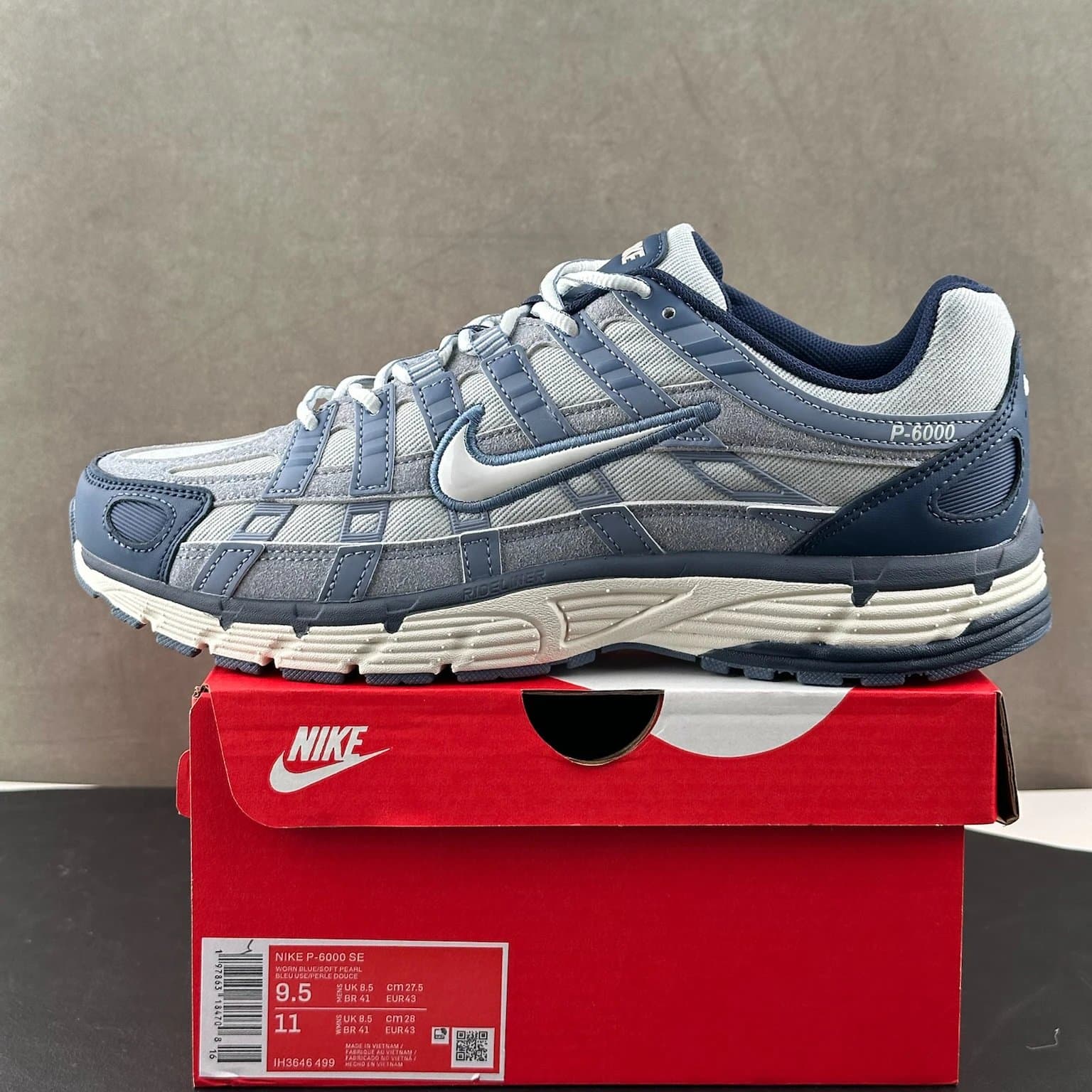 Nike P-6000 SE Worn Blue