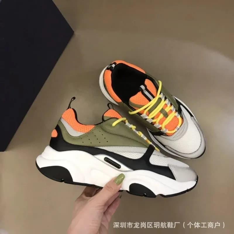 Dior B22 Sneaker Olive Green Orange