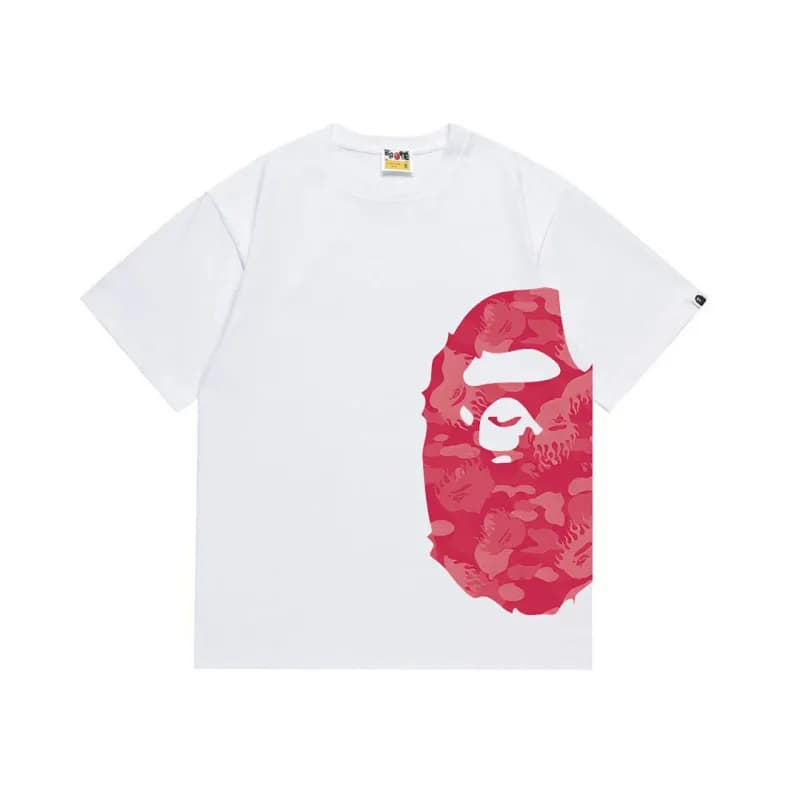 BAPE Ape Head Tee Multi-Color Camo Print — 1324白色