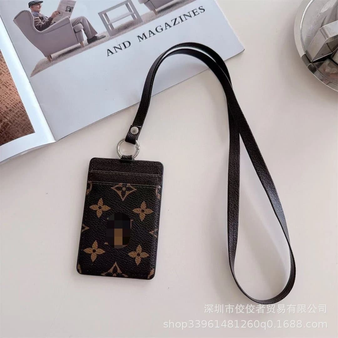 Louis Vuitton Card Holder Lanyard Monogram Canvas