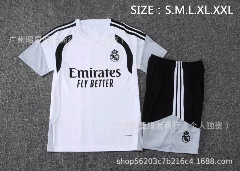 Adidas Real Madrid Training Kit Emirates Fly Better — 2627短袖皇马白色