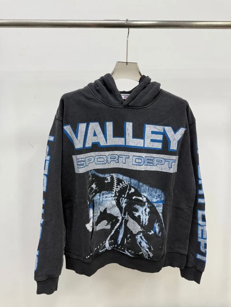Valentino Hooded Sweatshirt Valley Sport Dept Graphic