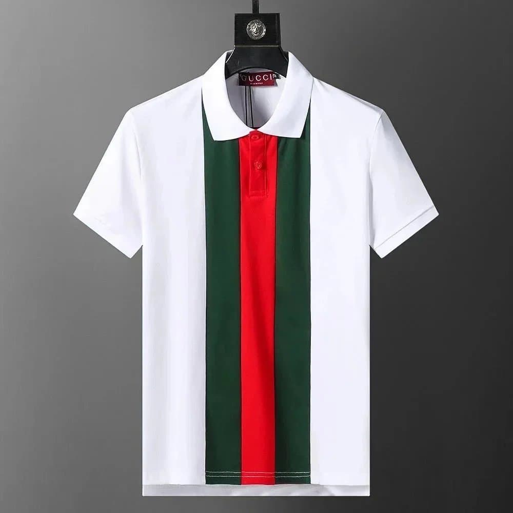 Moncler Polo Shirt Contrast Trim — 30071白色