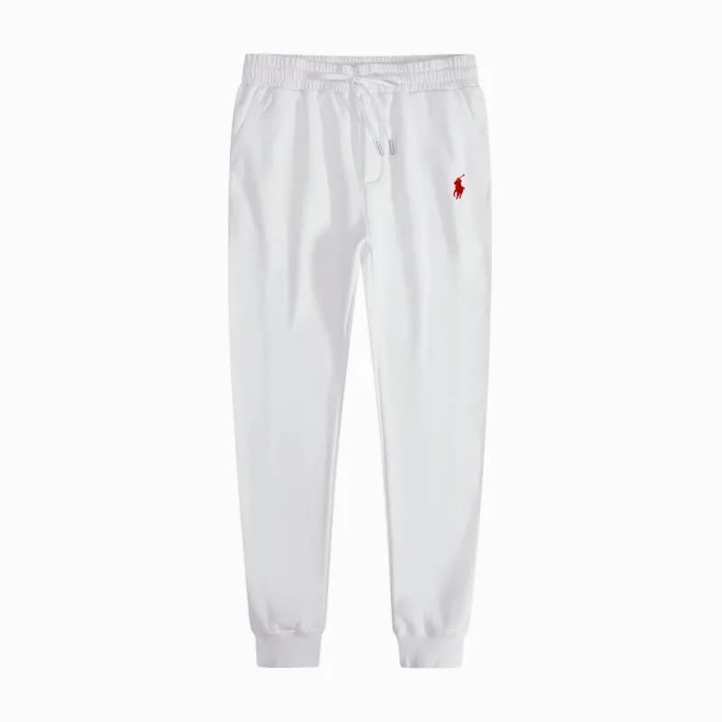 Polo Ralph Lauren Classic Fit Joggers Royal Blue — 白色长裤-红标印花