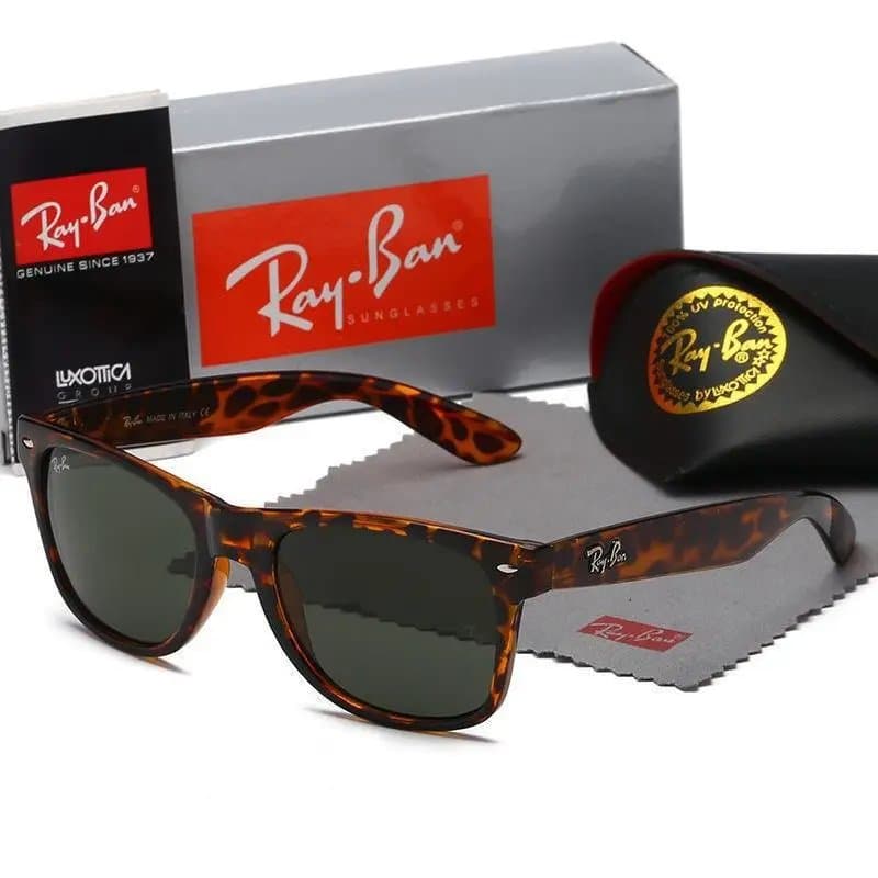 Ray-Ban Wayfarer Tortoise Shell — 二140 豹纹墨绿片+配送盒
