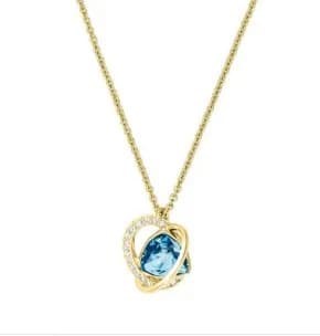 Swarovski Swan Pendant Crystal-Encrusted — Gorgeous heart necklace