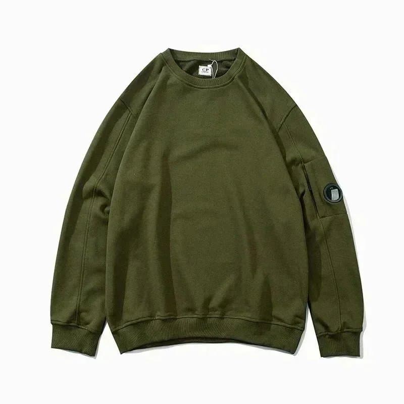 Chrome Hearts Hooded Sweatshirt Olive with Logo Patch — C-P02