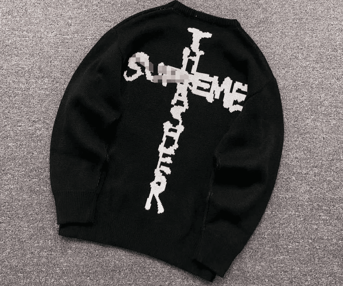 Supreme Knit Sweater Cross Logo