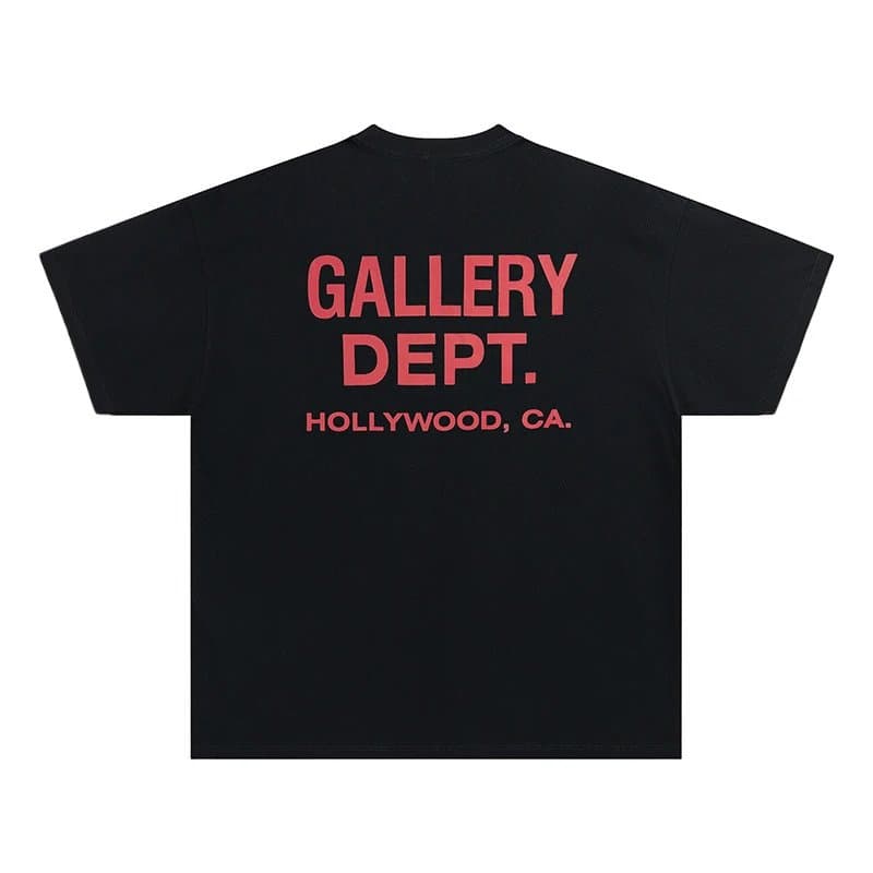 Gallery Dept. Graphic Tee Paint Splatter — 黑色红字
