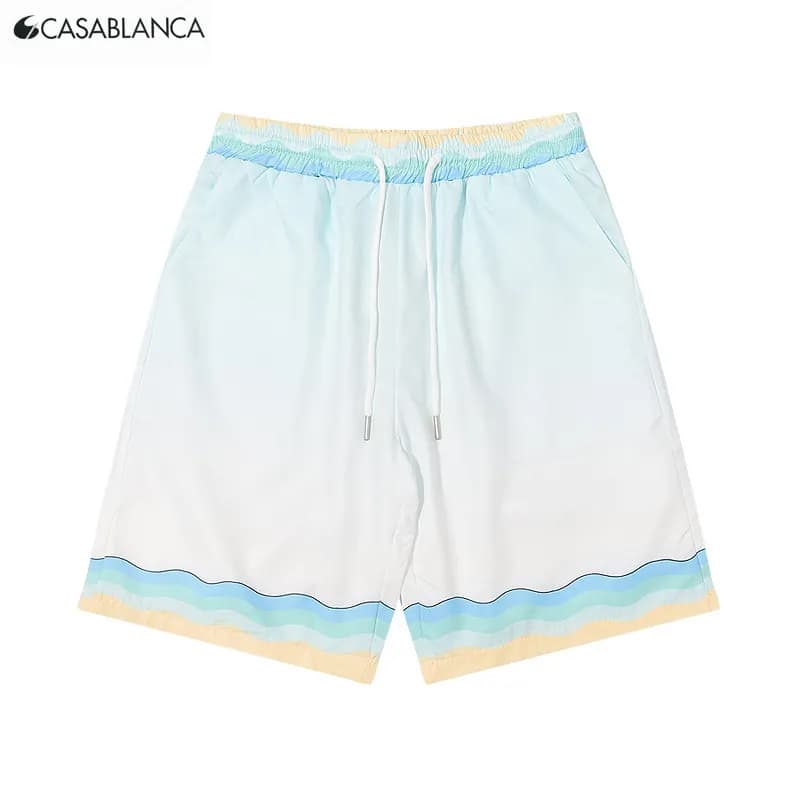 Balenciaga Heart Print Shorts Gradient Heart Pattern — K19