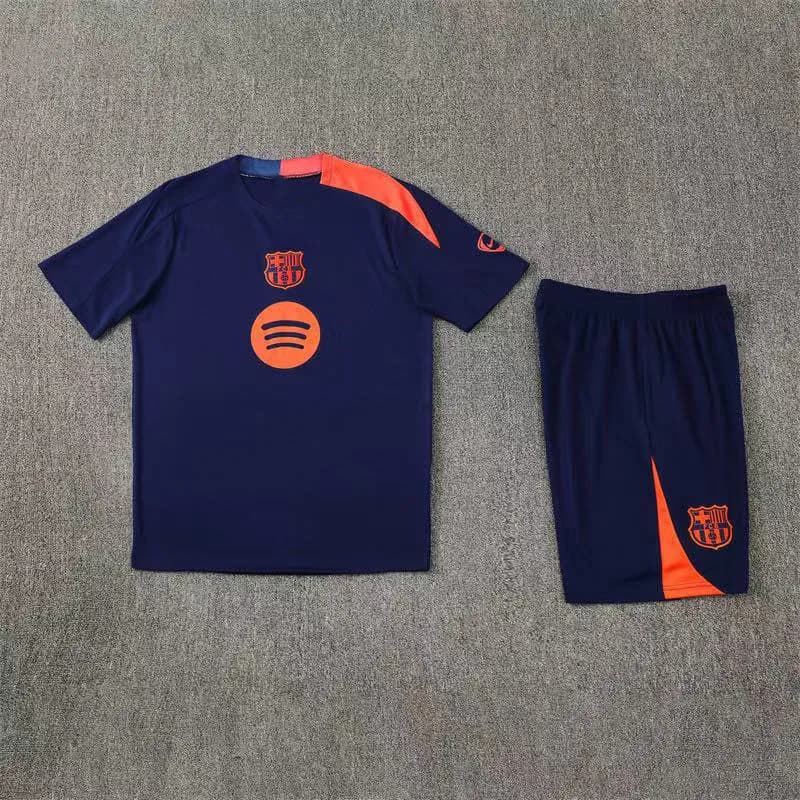 Adidas Real Madrid Training Set Dark Grey with Lime Accents — 2526巴萨宝蓝色T90款
