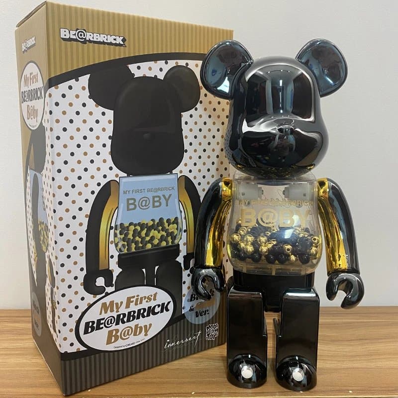 Bearbrick My First BE@RBRICK — 电镀黑金