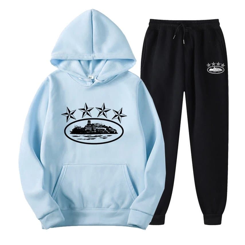 Palace Hoodie and Joggers Set Five Star Logo