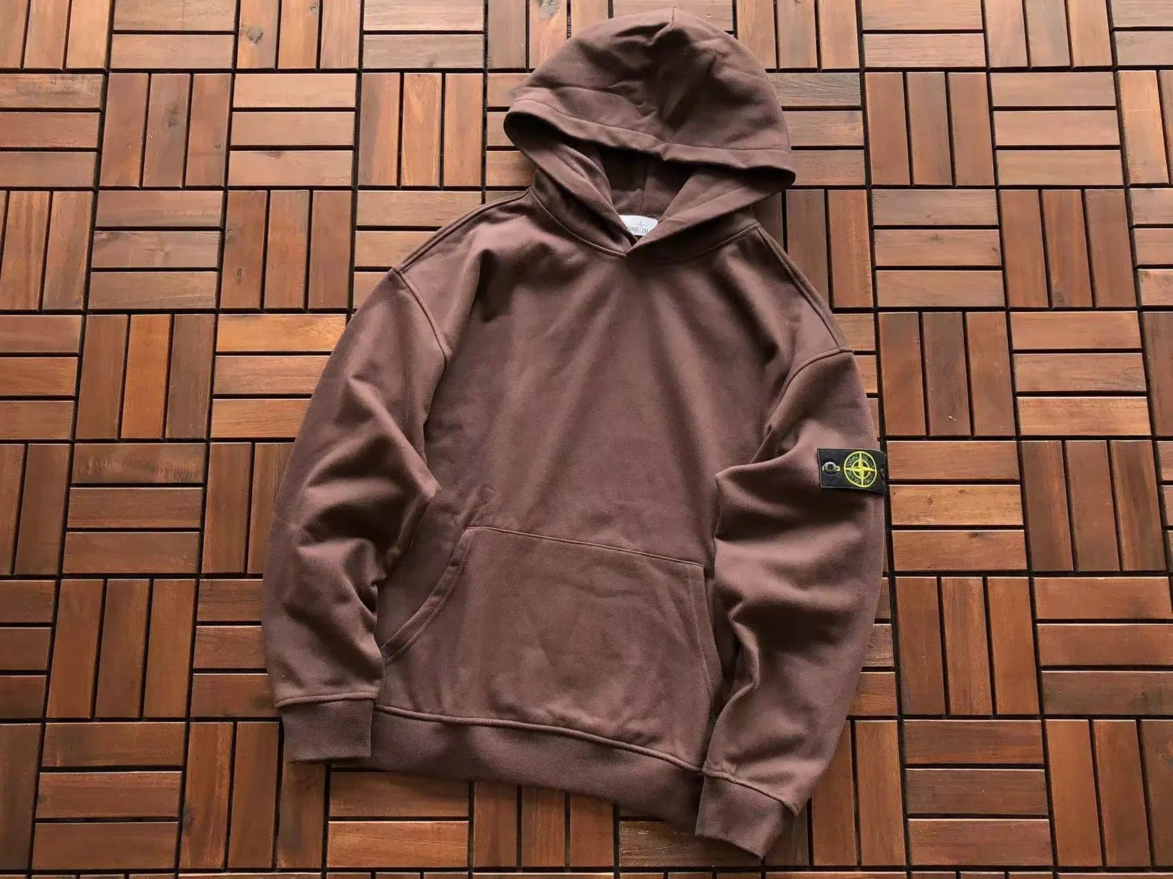 Stone Island Hooded Sweatshirt Solid