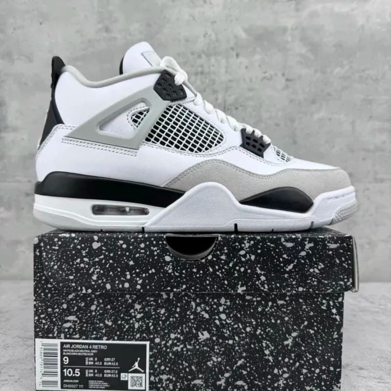 Air Jordan 4 Retro White/Red-Black — Aj4 小白水泥DH6927-111