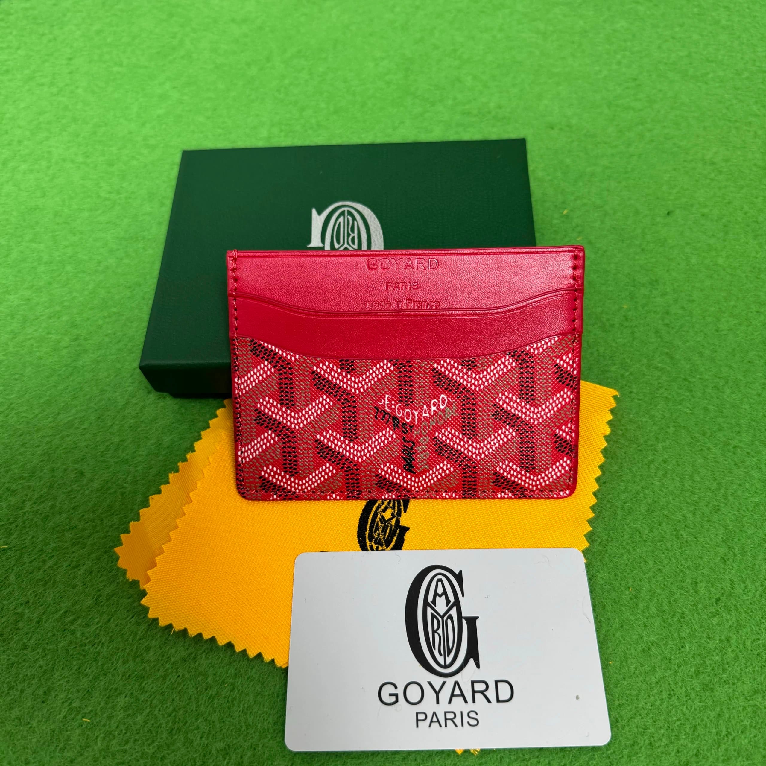 Goyard Card Holder Goyardine Canvas