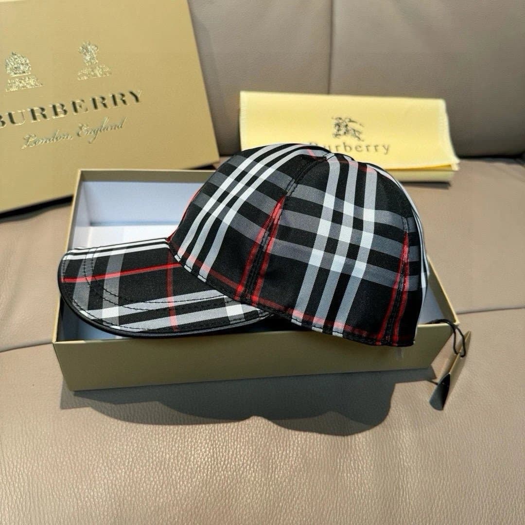 Burberry Baseball Cap Classic Check — 863# 黑色