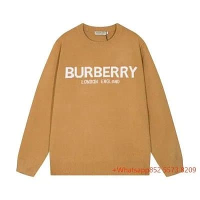 Burberry Logo Knit Sweater Classic Logo