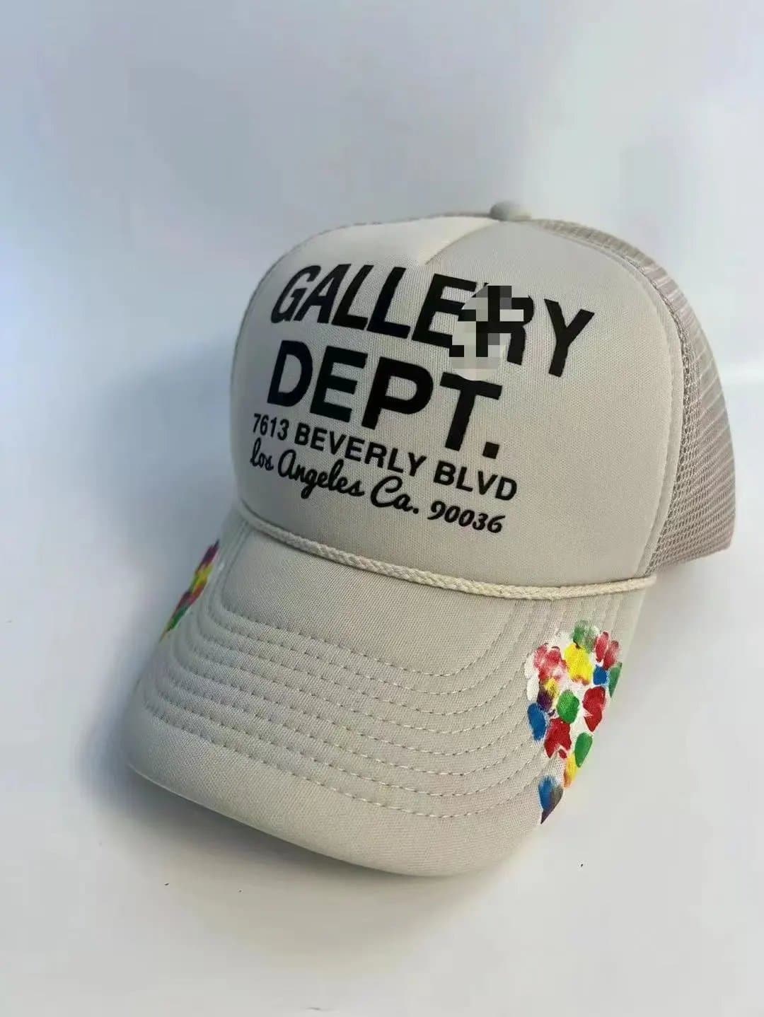 Palace Trucker Cap DEPT. Logo — 可调节 · 杏色