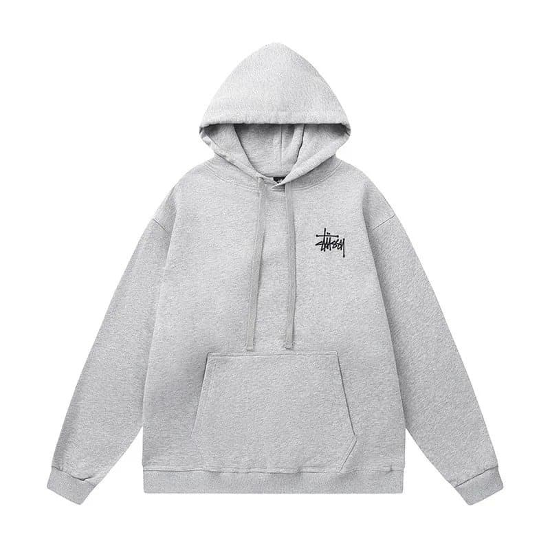 Stüssy Classic Hoodie Heather Grey