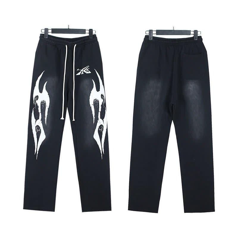Hellstar Track Pants Flame Logo — X781