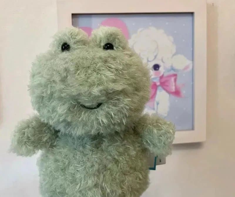 Be@rbrick Frog Plush Toy Fluffy