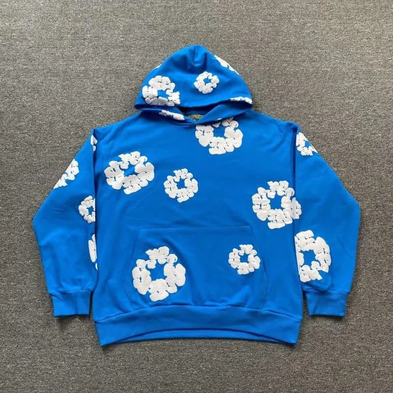 Balenciaga Hoodie Floral Appliqué