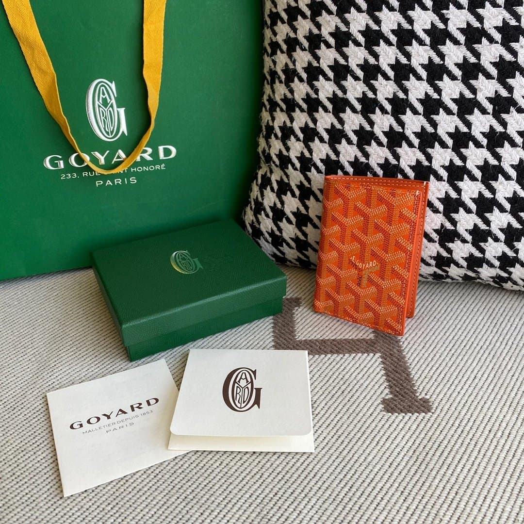 Goyard Card Holder Goyardine Canvas