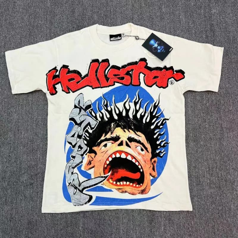 Hellstar Graphic Tee Alien Face Print — 99