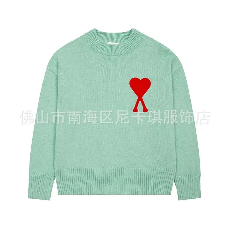 Amiri Knit Sweater Heart Logo