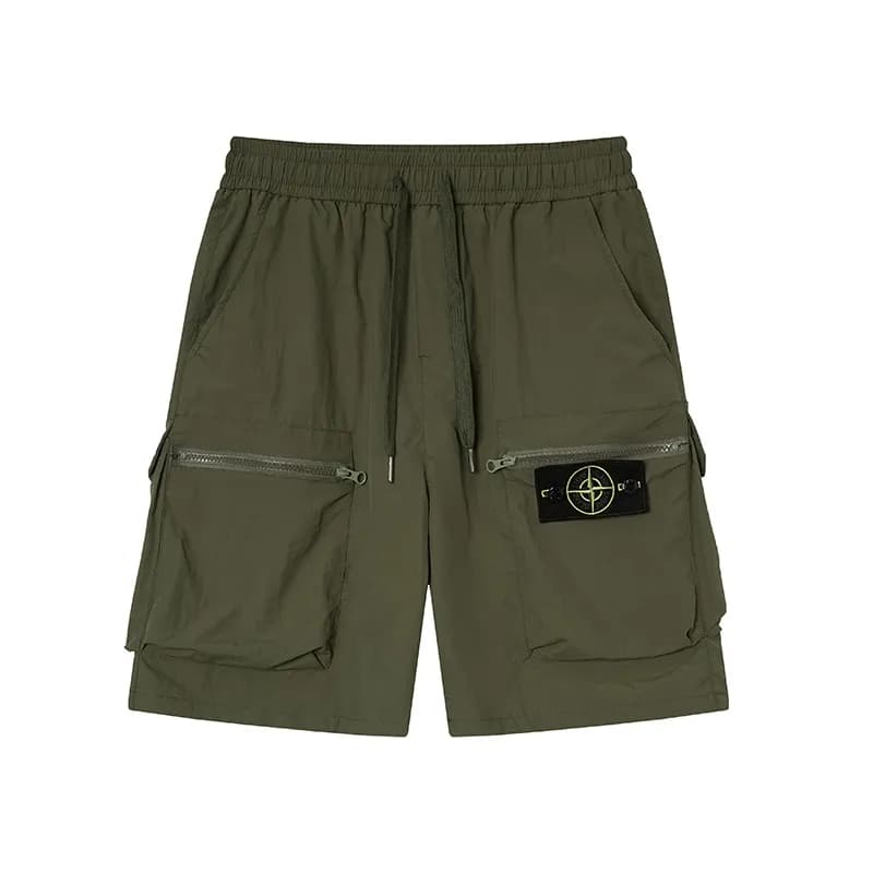 Stone Island Cargo Joggers Olive Grey — 17军绿速干短裤