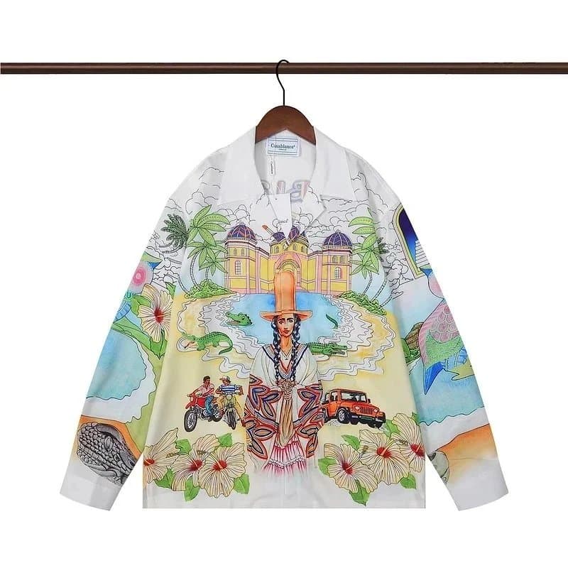 Comme des Garçons Printed Shirt Tropical Illustration