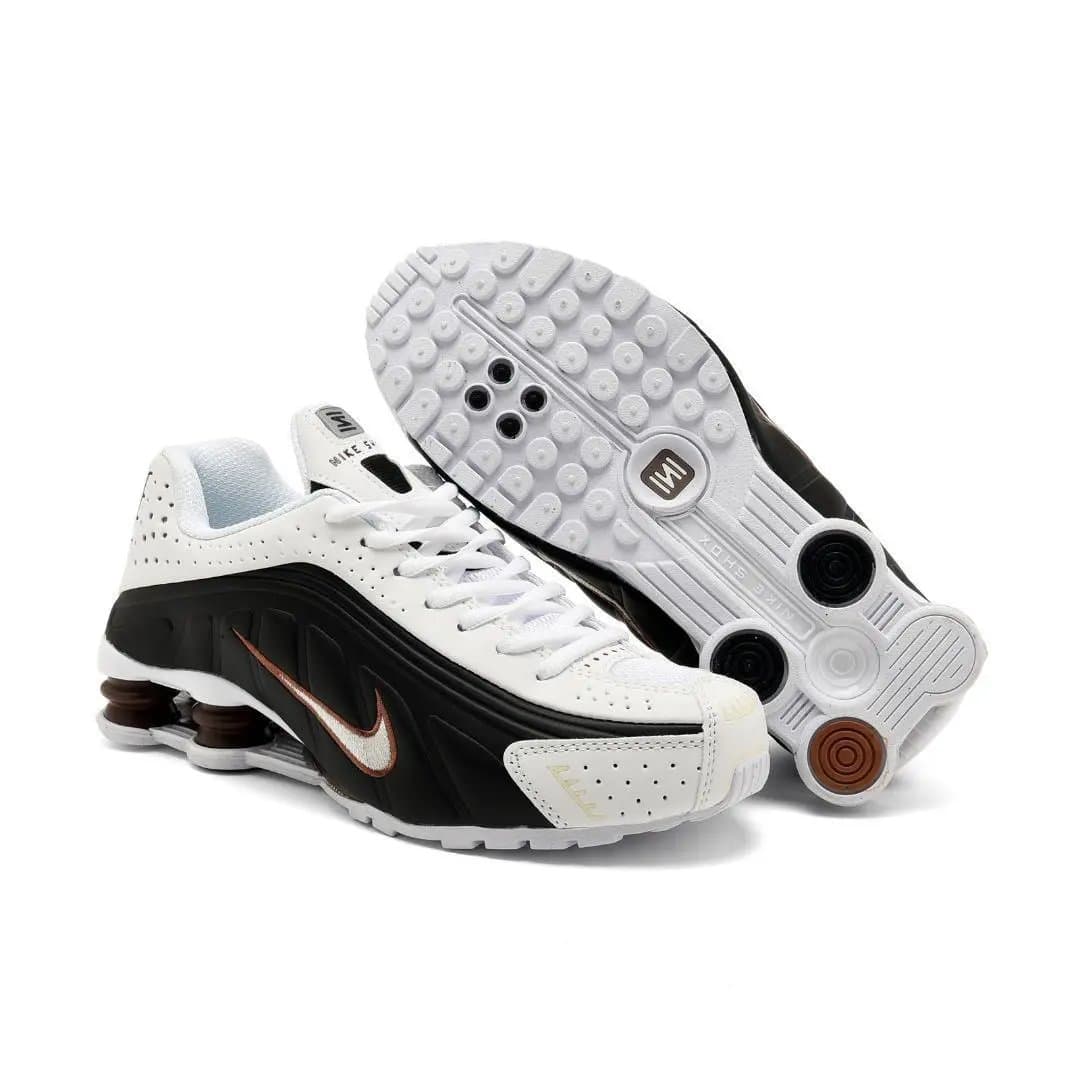 Nike Shox R4 White Black Bronze