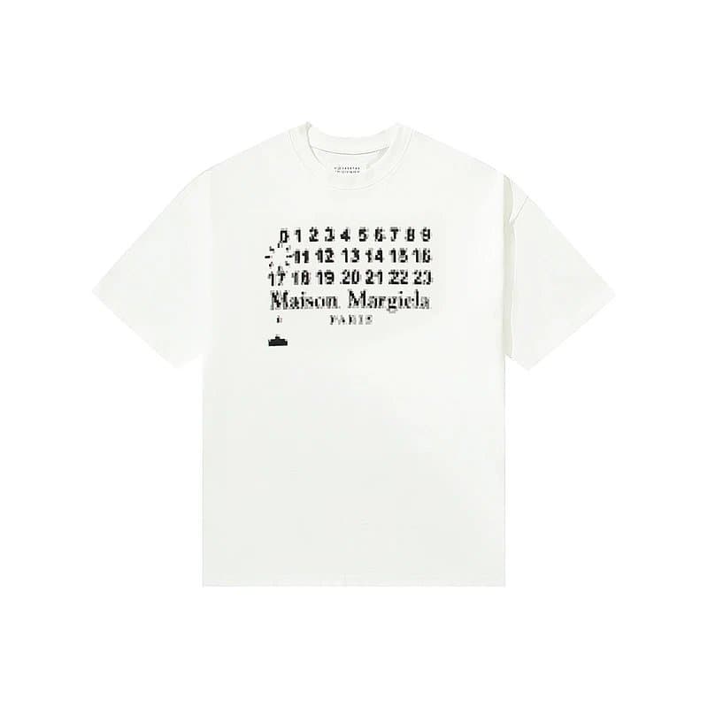 Maison Margiela Numbered Logo Tee Numeric Print — 33