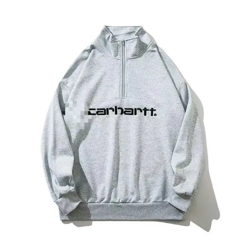 Carhartt Half-Zip Sweatshirt Logo Print